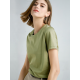 Simple Loose Short Sleeves Solid Color Round-Neck T-Shirts Tops Simple Loose Short Sleeves Solid Color Round-Neck T-Shirts Tops