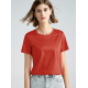 Simple Loose Short Sleeves Solid Color Round-Neck T-Shirts Tops Simple Loose Short Sleeves Solid Color Round-Neck T-Shirts Tops