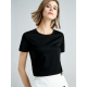Simple Loose Short Sleeves Solid Color Round-Neck T-Shirts Tops Simple Loose Short Sleeves Solid Color Round-Neck T-Shirts Tops