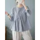 Casual Loose Long Sleeves Solid Color Round-Neck T-Shirts Tops Casual Loose Long Sleeves Solid Color Round-Neck T-Shirts Tops