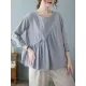 Casual Loose Long Sleeves Solid Color Round-Neck T-Shirts Tops Casual Loose Long Sleeves Solid Color Round-Neck T-Shirts Tops
