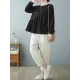 Casual Loose Long Sleeves Solid Color Round-Neck T-Shirts Tops Casual Loose Long Sleeves Solid Color Round-Neck T-Shirts Tops