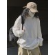 Casual Long Sleeves Loose Solid Color Round-Neck T-Shirts Tops Casual Long Sleeves Loose Solid Color Round-Neck T-Shirts Tops