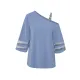 Casual Loose Half Sleeves Solid Color One-Shoulder T-Shirts Tops Casual Loose Half Sleeves Solid Color One-Shoulder T-Shirts Tops
