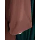 Loose See-Through Long Sleeves Asymmetric Solid Color High-Neck T-Shirts Tops Loose See-Through Long Sleeves Asymmetric Solid Color High-Neck T-Shirts Tops