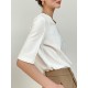 Solid Color Split-Joint Half Sleeves Round-neck T-Shirts Tops Solid Color Split-Joint Half Sleeves Round-neck T-Shirts Tops