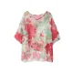 Floral Printed Loose Short Sleeves Round-neck T-shirts Floral Printed Loose Short Sleeves Round-neck T-shirts