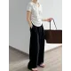 Solid Color Irregular clipping Short Sleeves V-neck T-Shirts Tops Solid Color Irregular clipping Short Sleeves V-neck T-Shirts Tops