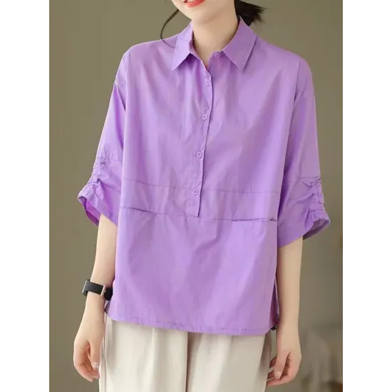 Zipper Loose Short Sleeves Hooded T-Shirts Tops Zipper Loose Short Sleeves Hooded T-Shirts Tops