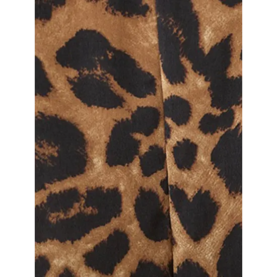 Leopard Batwing Sleeves Loose Round-Neck T-Shirts Tops Leopard Batwing Sleeves Loose Round-Neck T-Shirts Tops