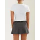 Solid Color Short Sleeves Skinny Round-Neck T-Shirts Solid Color Short Sleeves Skinny Round-Neck T-Shirts