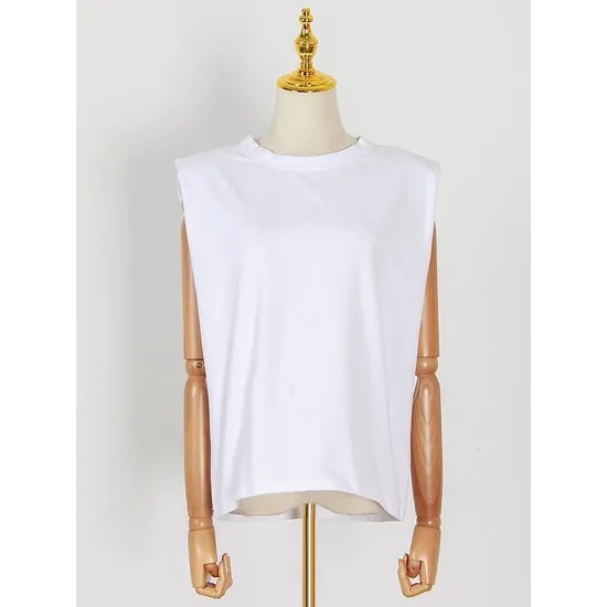 Solid Color Cap Sleeve Loose Round-Neck T-Shirts Solid Color Cap Sleeve Loose Round-Neck T-Shirts