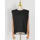 Solid Color Cap Sleeve Loose Round-Neck T-Shirts Solid Color Cap Sleeve Loose Round-Neck T-Shirts