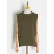 Solid Color Cap Sleeve Loose Round-Neck T-Shirts Solid Color Cap Sleeve Loose Round-Neck T-Shirts