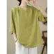 Solid Color Loose Short Sleeves V-Neck T-Shirts Solid Color Loose Short Sleeves V-Neck T-Shirts