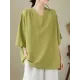 Solid Color Loose Short Sleeves V-Neck T-Shirts Solid Color Loose Short Sleeves V-Neck T-Shirts