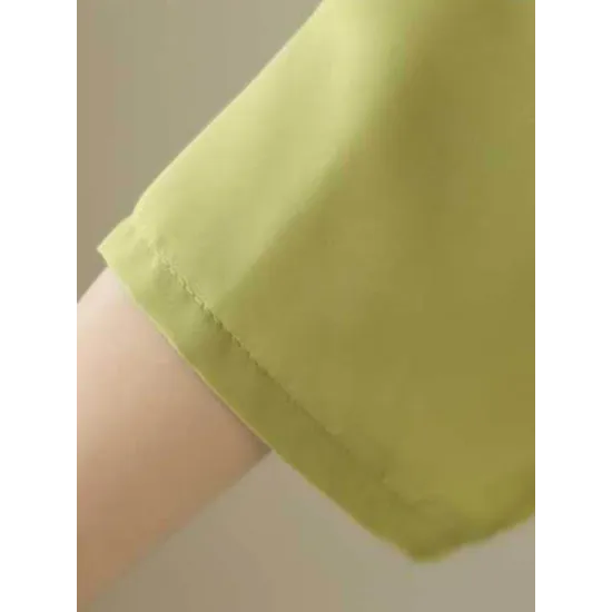 Solid Color Loose Short Sleeves V-Neck T-Shirts Solid Color Loose Short Sleeves V-Neck T-Shirts