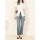 Pleated Solid Color Split-Front Split-Joint Batwing Sleeves Loose Round-Neck T-Shirts Pleated Solid Color Split-Front Split-Joint Batwing Sleeves Loose Round-Neck T-Shirts