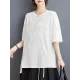 Contrast Color Half Sleeves Irregularity Round-Neck T-Shirts Tops Contrast Color Half Sleeves Irregularity Round-Neck T-Shirts Tops