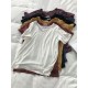 Solid Color Loose Short Sleeves U-Neck T-Shirts Tops Solid Color Loose Short Sleeves U-Neck T-Shirts Tops