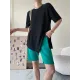 Asymmetric See-Through Solid Color Split-Front Half Sleeves Loose Round-Neck T-Shirts Asymmetric See-Through Solid Color Split-Front Half Sleeves Loose Round-Neck T-Shirts
