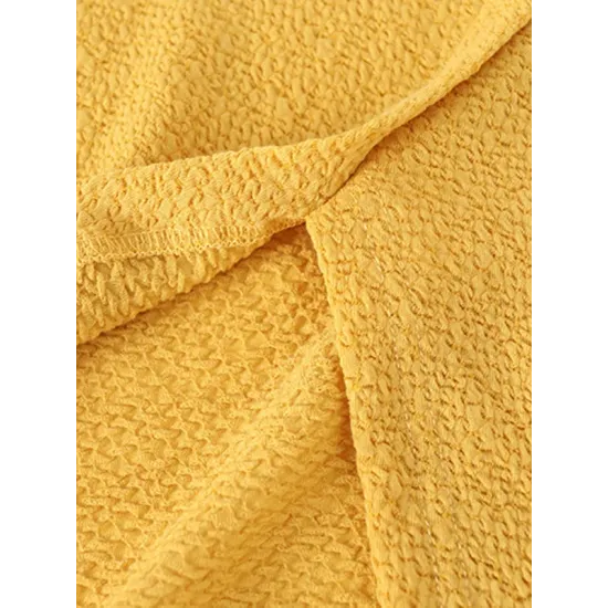 Asymmetric See-Through Solid Color Split-Front Half Sleeves Loose Round-Neck T-Shirts Asymmetric See-Through Solid Color Split-Front Half Sleeves Loose Round-Neck T-Shirts
