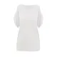 Hollow Solid Color Loose Short Sleeves Cold Shoulder T-Shirts Tops Hollow Solid Color Loose Short Sleeves Cold Shoulder T-Shirts Tops