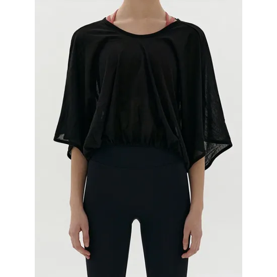 Breathable Solid Color Half Sleeves Loose Round-Neck T-Shirts Tops Breathable Solid Color Half Sleeves Loose Round-Neck T-Shirts Tops