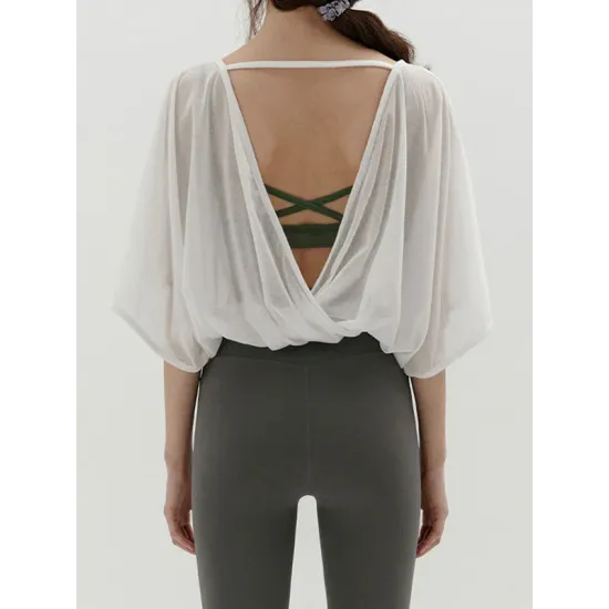 Breathable Solid Color Half Sleeves Loose Round-Neck T-Shirts Tops Breathable Solid Color Half Sleeves Loose Round-Neck T-Shirts Tops