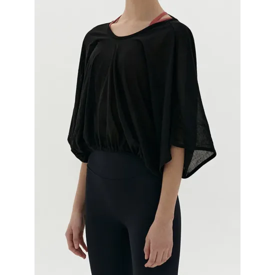 Breathable Solid Color Half Sleeves Loose Round-Neck T-Shirts Tops Breathable Solid Color Half Sleeves Loose Round-Neck T-Shirts Tops