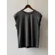 Split-Joint Loose Sleeveless Round-neck T-Shirts Tops Split-Joint Loose Sleeveless Round-neck T-Shirts Tops