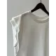 Split-Joint Loose Sleeveless Round-neck T-Shirts Tops Split-Joint Loose Sleeveless Round-neck T-Shirts Tops