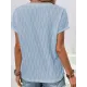 Jacquard Solid Color Split-Front Batwing Sleeves Loose Round-Neck T-Shirts Tops Jacquard Solid Color Split-Front Batwing Sleeves Loose Round-Neck T-Shirts Tops