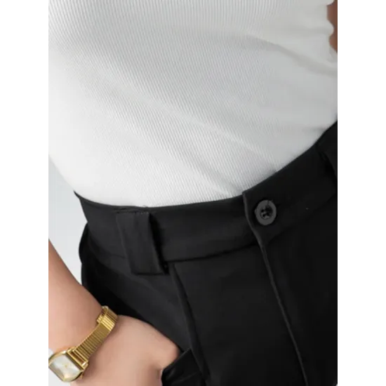 Contrast Color Short Sleeves Skinny Round-Neck T-Shirts Contrast Color Short Sleeves Skinny Round-Neck T-Shirts