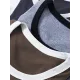 Contrast Color Short Sleeves Skinny Round-Neck T-Shirts Contrast Color Short Sleeves Skinny Round-Neck T-Shirts