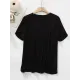 Solid Color Split-Joint Loose Short Sleeves Round-neck T-Shirts Tops Solid Color Split-Joint Loose Short Sleeves Round-neck T-Shirts Tops