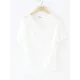 Pleated Solid Color Short Sleeves Heaps Collar T-Shirts Tops Pleated Solid Color Short Sleeves Heaps Collar T-Shirts Tops