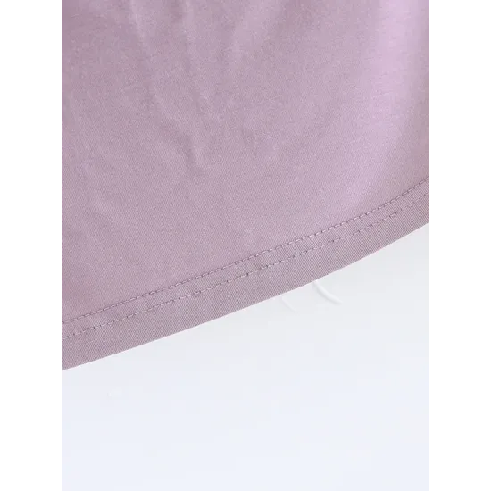 Pleated Solid Color Short Sleeves Heaps Collar T-Shirts Tops Pleated Solid Color Short Sleeves Heaps Collar T-Shirts Tops
