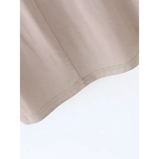 Solid Color Split-Joint Loose Short Sleeves V-neck T-Shirts Tops Solid Color Split-Joint Loose Short Sleeves V-neck T-Shirts Tops