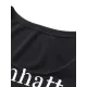 Letter Print Long Sleeves Skinny U-Neck T-Shirts