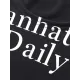 Letter Print Long Sleeves Skinny U-Neck T-Shirts