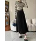 Contrast Color Striped Long Sleeves Skinny Round-Neck T-Shirts Tops Contrast Color Striped Long Sleeves Skinny Round-Neck T-Shirts Tops