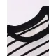 Contrast Color Striped Long Sleeves Skinny Round-Neck T-Shirts Tops Contrast Color Striped Long Sleeves Skinny Round-Neck T-Shirts Tops