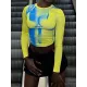 Printed Long Sleeves Skinny Round-Neck T-Shirts Tops Printed Long Sleeves Skinny Round-Neck T-Shirts Tops