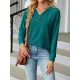 Split-Joint Long Sleeves Loose V-Neck T-Shirts Split-Joint Long Sleeves Loose V-Neck T-Shirts