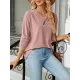 Split-Joint Long Sleeves Loose V-Neck T-Shirts Split-Joint Long Sleeves Loose V-Neck T-Shirts