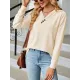 Split-Joint Long Sleeves Loose V-Neck T-Shirts Split-Joint Long Sleeves Loose V-Neck T-Shirts
