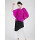 Pleated Solid Color Batwing Sleeves Loose Round-Neck T-Shirts Tops Pleated Solid Color Batwing Sleeves Loose Round-Neck T-Shirts Tops