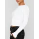 Solid Color Long Sleeves Skinny Round-Neck T-Shirts Solid Color Long Sleeves Skinny Round-Neck T-Shirts
