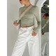 Hollow Solid Color Long Sleeves Skinny Round-Neck T-Shirts Tops Hollow Solid Color Long Sleeves Skinny Round-Neck T-Shirts Tops